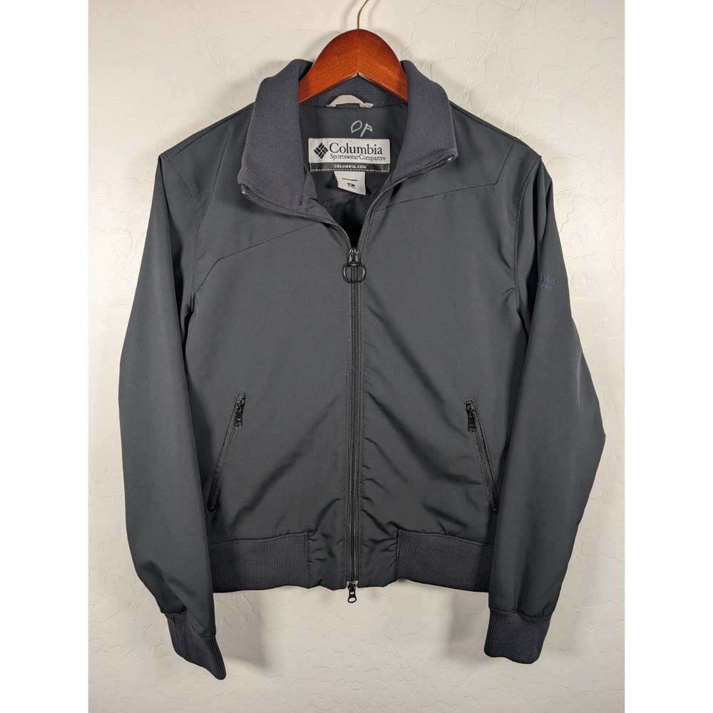 Columbia Jacket Women's‎ Medium Full Zip Lined Zip Pockets Ribbed Hems Outdoor